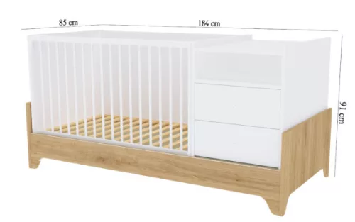 Faktum LUMINA White Kombi babaágy (4 doboz) - fehér