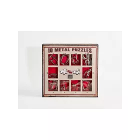 Eureka  - 10 Metal Puzzle Set - piros *-***