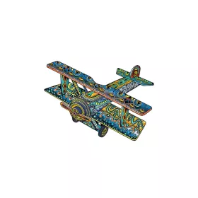 Eureka  - Fa puzzle – Kétfedelü repülőgép (FSC-wood)
