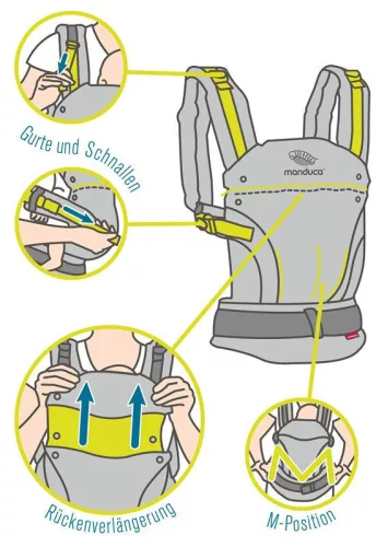 Manduca First csatos babahordozó - Rouge