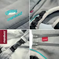 Manduca XT babahordozó biopamut Denimblue-Toffee