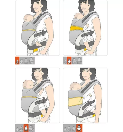 Manduca XT babahordozó biopamut Denimblue-Toffee