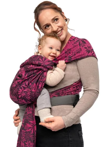 Manduca Twist babahordozó félcsatos - BotanicPink