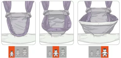 Manduca Twist babahordozó félcsatos - BotanicPink