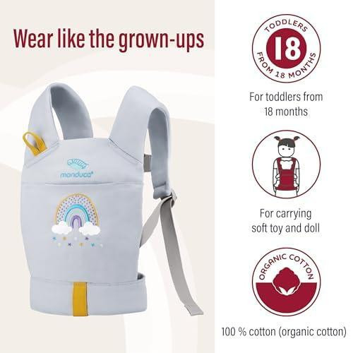 Manduca DollCarrier játék hordozó Rainbow Lila