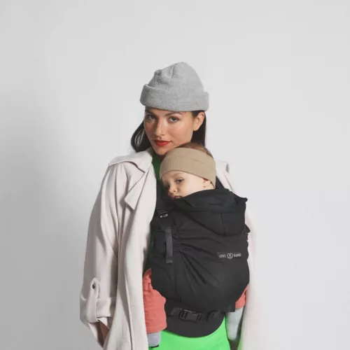 LoveRadius Hoodie 2 csatos babahordozó - Black forest