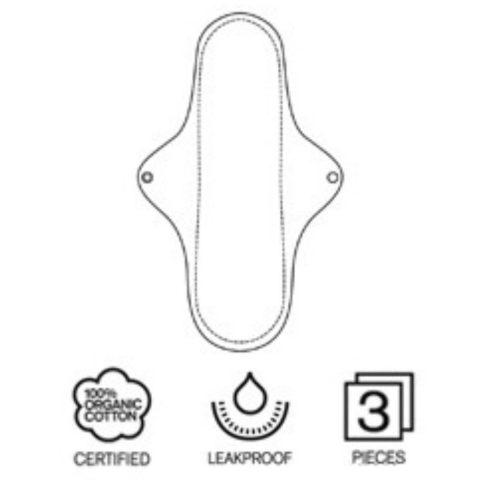 Imse éjszakai mosható betét - Natural