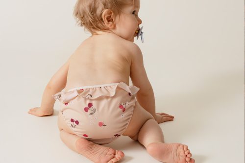 Vimse úszópelenka, fodros - Cherry - L