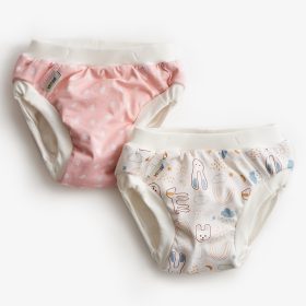 Vimse leszoktató pelenka - Pink Dots / White teddy (2 db)