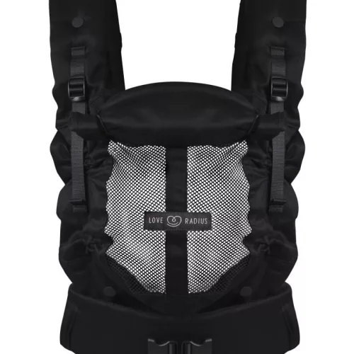 LoveRadius Physio 2. csatos babahordozó fekete (Fizio 2)