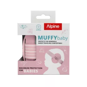 Alpine Muffy Baby fültok csecsemőknek rózsaszín