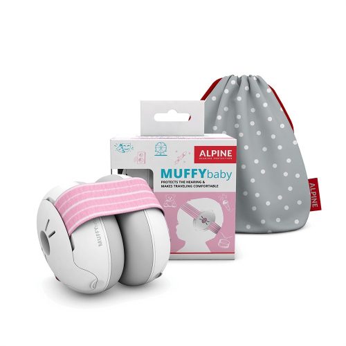 Alpine Muffy Baby fültok csecsemőknek rózsaszín