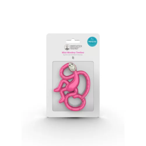 Matchstick Monkey Mini táncoló rágómaki - pink (0-3 hó)