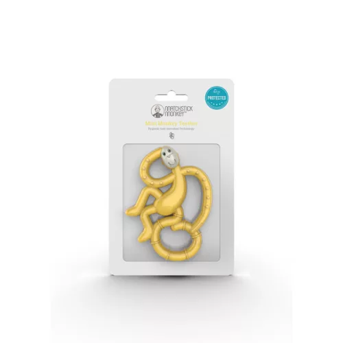 Matchstick Monkey Mini táncoló rágómaki - sárga (0-3hó)