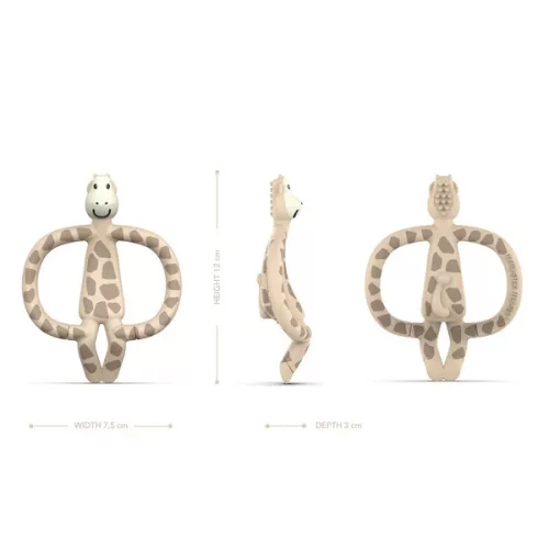 Matchstick Monkey RágóZoo rágóka és textilpelus szett - zsiráfos