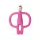 Matchstick Monkey Rágómaki (no tail) - Pink