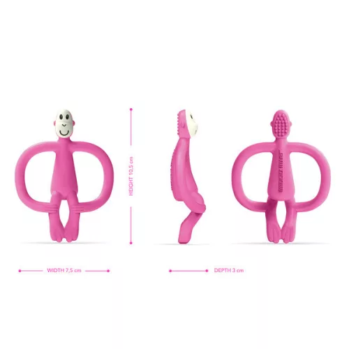 Matchstick Monkey Rágómaki (no tail) - Pink