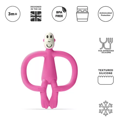 Matchstick Monkey Rágómaki (no tail) - Pink