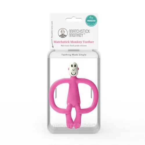 Matchstick Monkey Rágómaki (no tail) - Pink