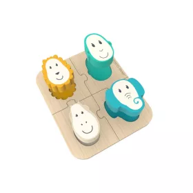 Matchstick Monkey Állatos formabeillesztő fa puzzle