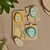 Matchstick Monkey Állatos formabeillesztő fa puzzle
