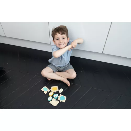 Matchstick Monkey Állatos formabeillesztő fa puzzle