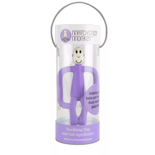 Matchstick Monkey Rágómaki - lila - rágóka fogzásra