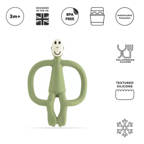 Matchstick Monkey Rágómaki - Oliva zöld - rágóka fogzásra