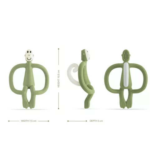 Matchstick Monkey Rágómaki - Oliva zöld - rágóka fogzásra