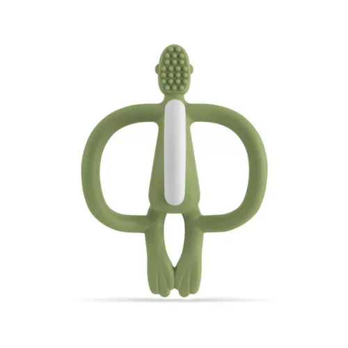Matchstick Monkey Rágómaki - Oliva zöld - rágóka fogzásra