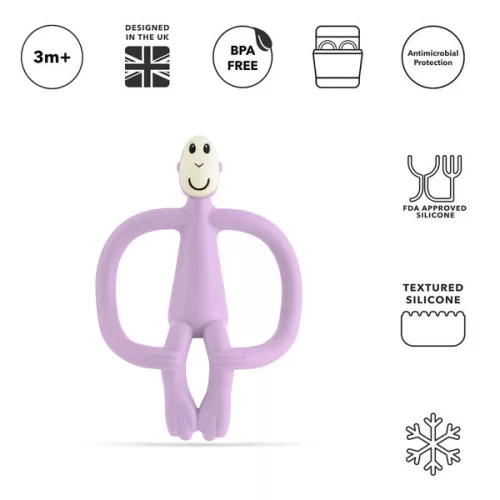 Matchstick Monkey Rágómaki - Pasztell lila - rágóka fogzásra