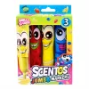 Scentos Széles hegyű illatos filctoll, jumbo - 3 db-os - kék, piros, sárga