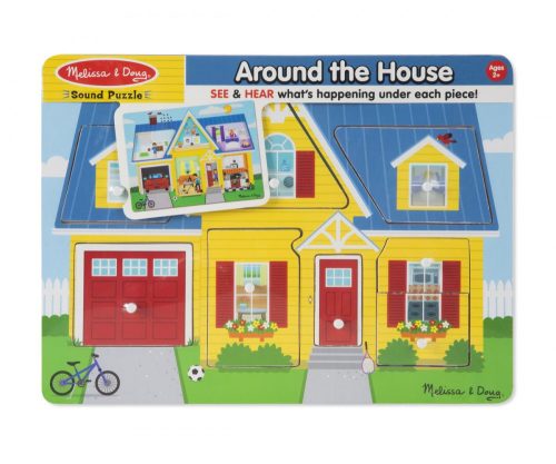 Melissa & Doug Hangos puzzle, A ház körül