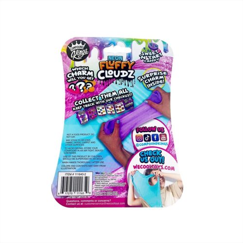 Compound Kings Neon Fluffy Cloudz illatos felhőslime - Cukorka szív
