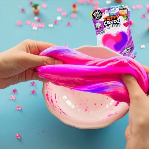 Compound Kings Neon Fluffy Cloudz illatos felhőslime - Cukorka szív