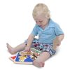 Melissa & Doug Fa készségfejlestő játék, Puzzle fogantyúval