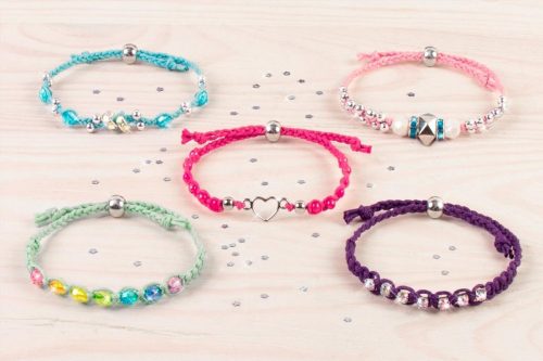 Make It Real Bájos karkötők, Zsinórfonás szikrázó gyöngyökkel