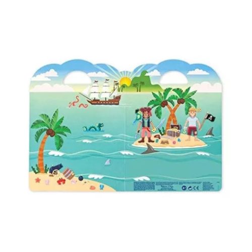 Melissa & Doug pufi matrica készlet kalózok