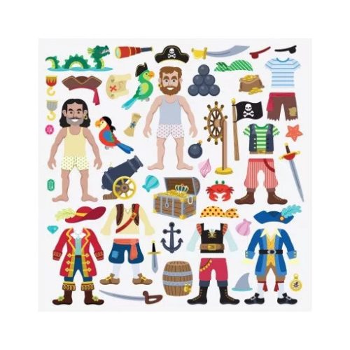 Melissa & Doug pufi matrica készlet kalózok