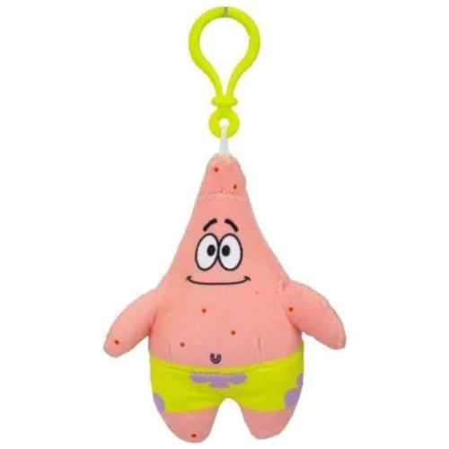 SpongyaBob plüss táskaklipp, 13 cm - Patick