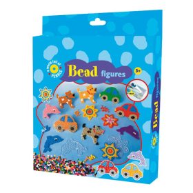   Playbox Gyöngykép figurák, 2000 db - kutya, autó, hal, virág