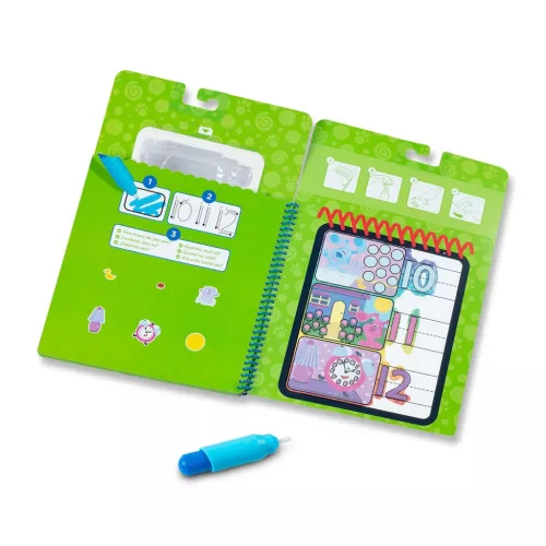Melissa & Doug kreatív játék, rajzolás vízzel, Azúrkék nyomok és te - számolás