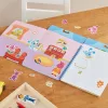 Melissa & Doug kreatív játék, újrahasználható matricakészlet, Azúrkék nyomok és te - Azúrkék kedvenc helyei