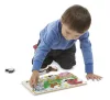 Melissa & Doug Fa készségfejlestő játék, könnyen megfogható puzzle