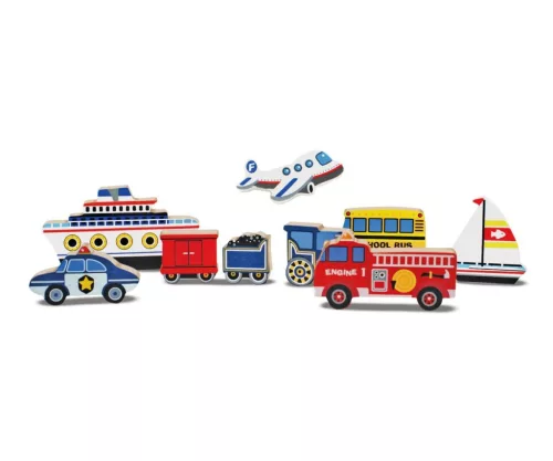 Melissa & Doug Fa készségfejlestő játék, könnyen megfogható puzzle