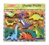 Melissa & Doug Készségfejlesztő játék, könnyen megfogható puzzle, dínók