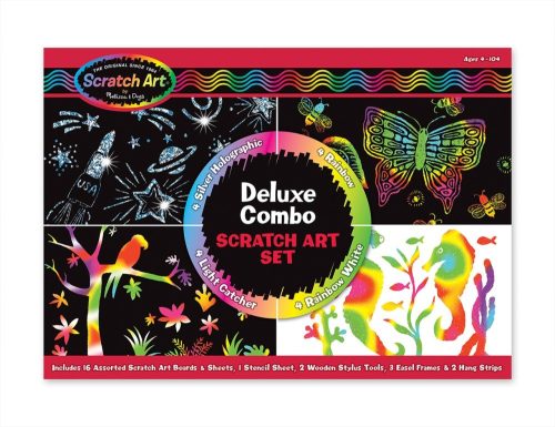 Melissa & Doug képkarc, deluxe szett