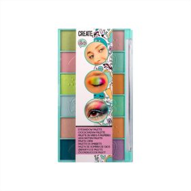   Canenco Create It! Szemhéjfesték paletta - menta, pasztell színekkel