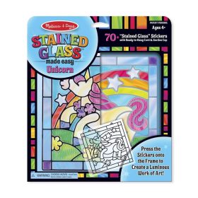   Melissa & Doug ólomüveg képkészítő készlet - unikornis