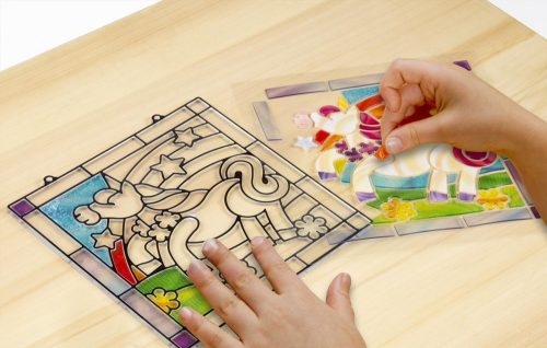 Melissa & Doug ólomüveg képkészítő készlet - unikornis